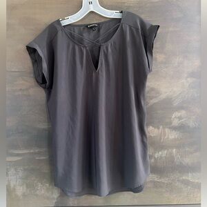 Express Women's Charcoal Blouse